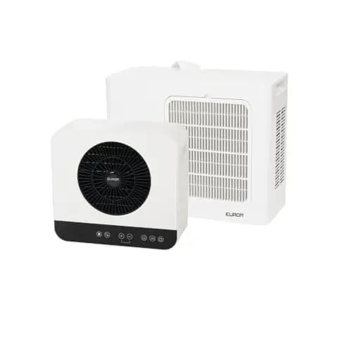 Eurom Split AC3501 Aire Acondicionado Con Wifi + Aplicación Para Caravanas, Camping, Barco, Autobús | Móvil Con 3500 BTU, Capacidad de Refrigeración Máx. 24 m³