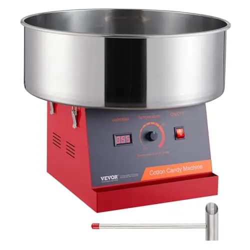 VEVOR Máquina de Algodón de Azúcar Eléctrica 1000 W Roja