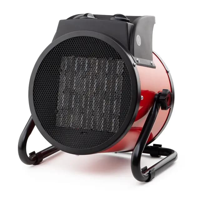 Orbegozo FHR 3050 A, Calefactor eléctrico, cerámico profesional, 3000 W, 2 potencias de calor, control ajustable de temperatura, protección contra sobrecalentamiento, posición ventilador, color rojo