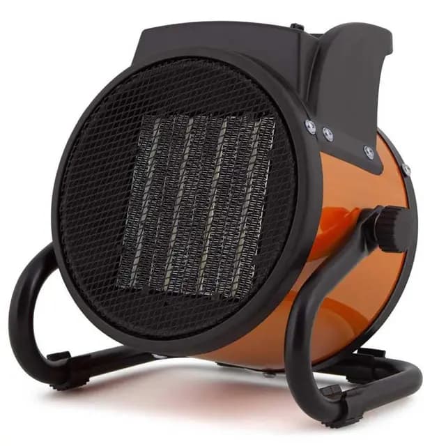 Orbegozo FHR 2040, Calefactor Eléctrico Cerámico Profesional, 2000 W, 2 Potencias de Calor, Control Ajustable Temperatura, Protección contra Sobrecalentamiento, Posición Ventilador, Color Rojo
