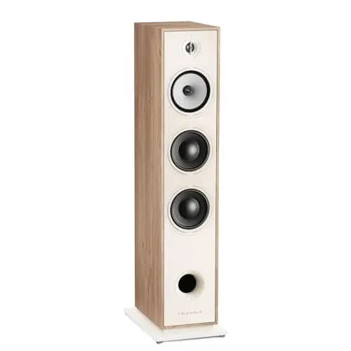 Triangle - Altavoz de Columna Hi-Fi BOREA BR08 - Potencia Admisible 150W - Sensibilidad 92 dB/W/m – Woofer 16 cm – Versátil para Música y Cine en Casa - 206 x 1020 x 314 mm - Roble Claro (Unidad)