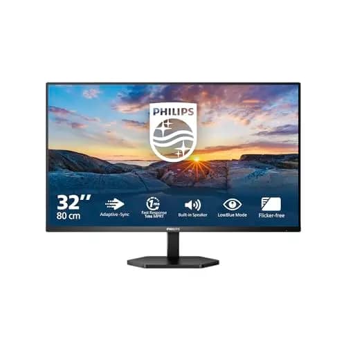 Philips 32E1N3100LA Monitor Full HD de 32 Pulgadas, Altavoces Integrados, Inclinable, 1920 x 1080, VGA, HDMI 1.4, Negro