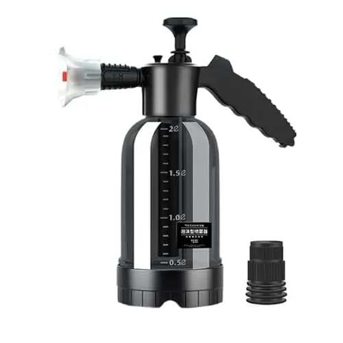 Generic Pulverizador de espuma de coche de 2 L, bomba de espuma para coche, pulverizador de mano con boquilla, cañón de espuma manual para limpiar jardín y coche eléctrico