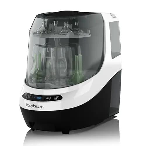 Baby Brezza Bottle Washer Pro - Lavavajillas Biberones - Limpia Biberones, Esteriliza y Seca - Esterilizador de Biberones Multifunción 6 Modos - Hasta 4 Biberones + Accesorios