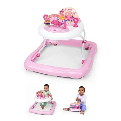 Bright Starts 60287 - Andador, caminador rosado con juguetes