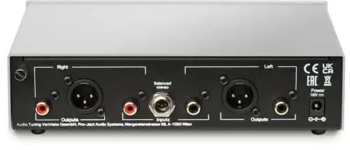 Pro-Ject Phono Box S3 B - Previo de Fono con Entrada y Salidas Balanceadas. Entradas y Salidas RCA. para cápsulas MM y MC. Filtro subsónico, Ajuste Carga e impedancia. Color Negro.