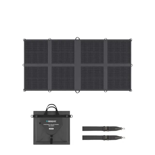 Renogy Panel solar plegable de 200 W, tipo N, 25% de alta eficiencia, ligero y portátil, módulo solar plegable para actividades al aire libre independientes de la red, SUV, autocaravana, marina, IP65