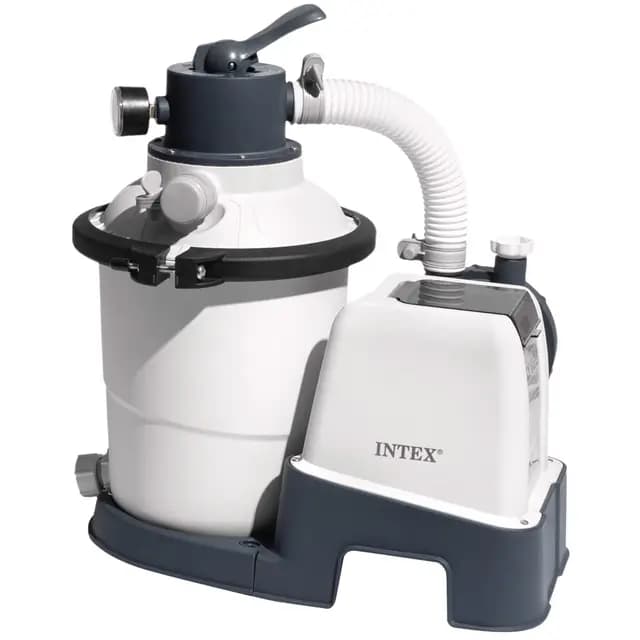 Intex 55249 - Depuradora de Arena Krystal Clear 3.500 L/H, depuradora Piscina Arena, Filtro Piscina, Bomba Piscina, para Piscinas Desmontables de hasta 17.000 L., 4 Funciones y Sistema de Bloqueo