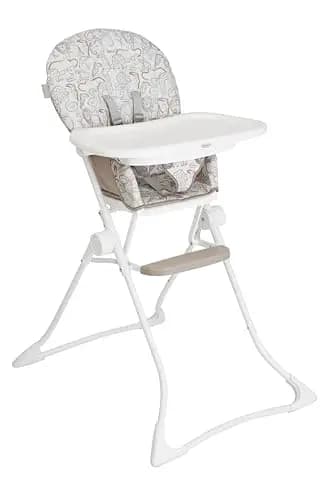 Graco - MiniLite™ Trona plegable compacta, ligera con solo 4,7 kg, desde los 6 meses hasta los 3 años aprox. (máx. 15 kg), multicolor Safari