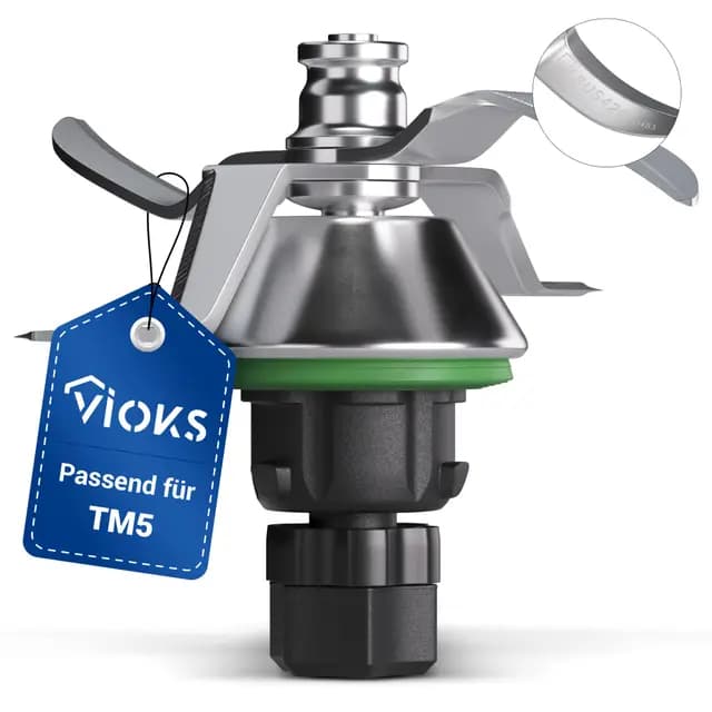 VIOKS Cuchilla de repuesto para Vоrwerk Thеrmomix TM5 Cuchilla - Cuchilla de repuesto de acero inoxidable SUS420 Accesorio para robot de cocina TM5