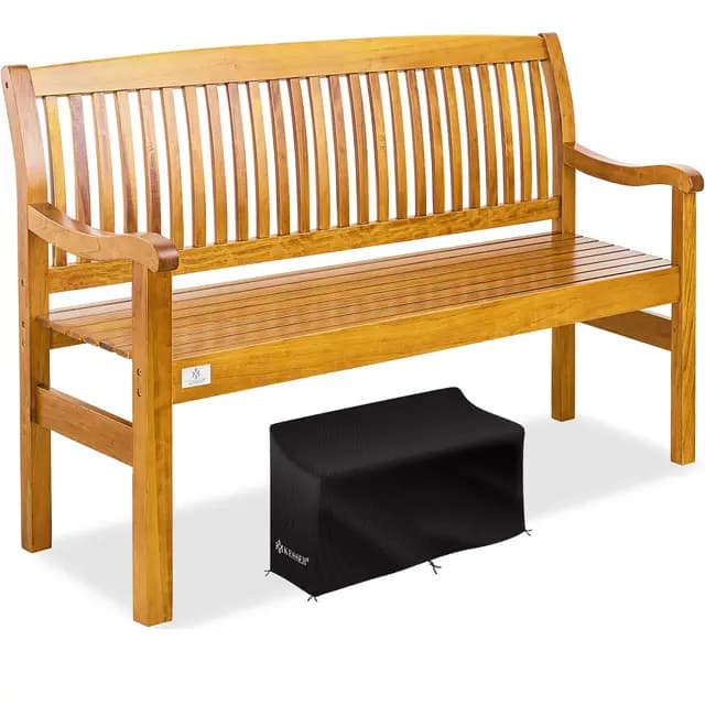 KESSER Banco de Jardín Madera Maciza 150 cm