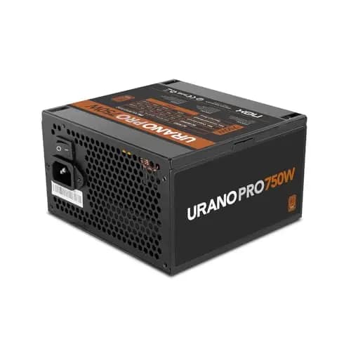 NOX Xtreme Products URANO Pro 750W 80 Plus Bronze–Fuente de Alimentación ATX, Ventilador Silencioso 120 mm PWM, Protección Integral (OVP, UVP, OPP, SCP, OTP), PFC Activo, Cables Planos, Negro