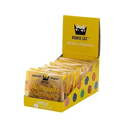 Kookie Cat Galletas Veganas Piña y Naranja Multipack 12 × 50 g