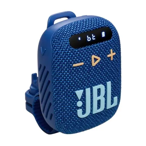 JBL Wind 3 FM - Altavoz Bluetooth para Manillar (Azul)