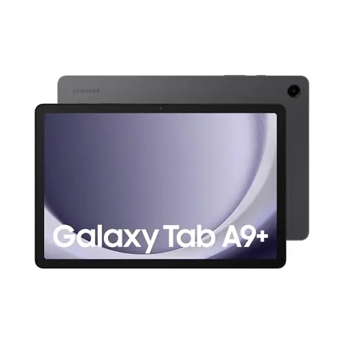 Samsung Galaxy Tab A9+ Tablet Android, 256 GB Almacenamiento, WiFi, Pantalla 11”, Sonido 3D, Gris Oscuro, con 1 Año de Garantía Adicional (Versión Española)