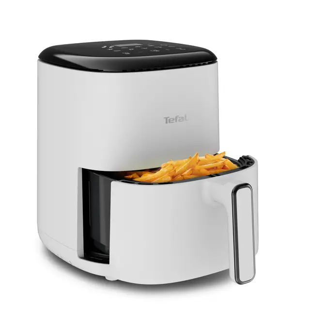 Tefal EY145A Easy Fry Compact Freidora de aire caliente, 3 L de capacidad, 10 programas de cocción automáticos, pantalla táctil, ahorro de tiempo y energía, revestimiento antiadherente, Nube