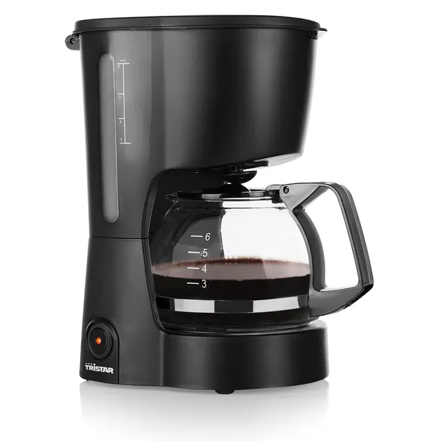 Tristar Cafetera, Capacidad 6 Tazas, 600W, Función Mantener Caliente, Apagado Automático, Filtro Permanente, Sistema Antigoteo, Compacta y Portátil, Fácil de Limpiar, CM-1246
