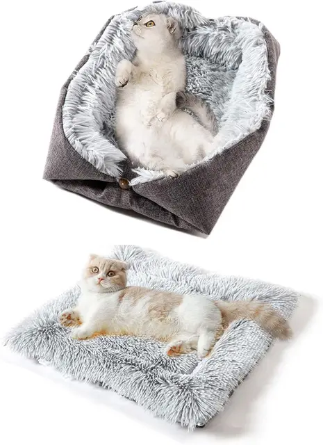 fuzhik cama para gatos 2 en 1 60x50cm