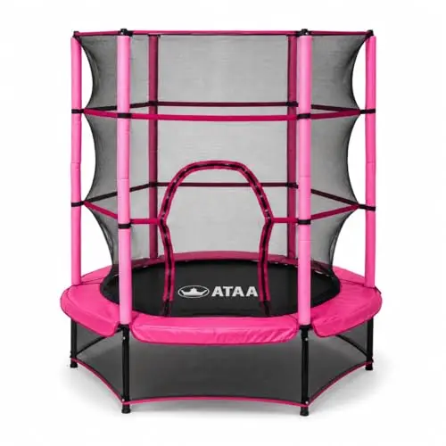 ataa 140 cm cama elástica infantil rosa