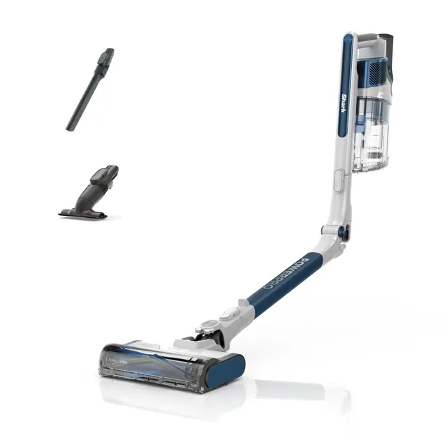 Shark PowerPro Aspiradora sin cable con hasta 50 min de autonomía, FloorDetect, Anti Hair Wrap y Anti-Allergen Complete Seal, ligera y flexible, modo manual y depósito XL, azul metalizado, IZ380EU