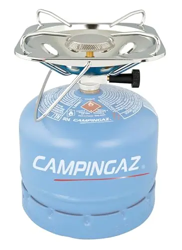 Campingaz Hornillo Gas Super Carena R, Cocina Portátil, 1 Fuego, Funciona con los Cilindros Campingaz R904/907, 3000 W