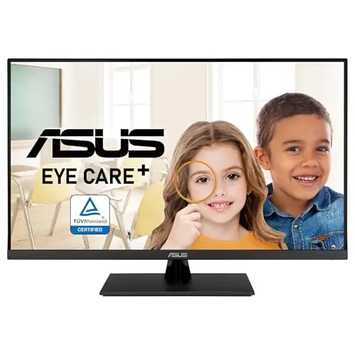 ASUS VP327Q - Monitor Eye Care de 31,5", 4K UHD (3840 x 2160), 99% sRGB, HDR-10, Adaptive-Sync, DisplayPort, HDMI, antiparpadeo, Filtro de luz Azul, montable en Pared