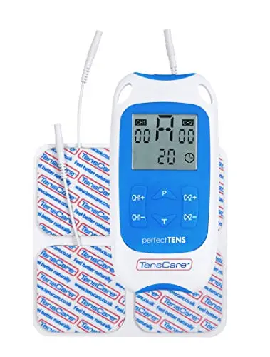 TensCare Perfect Tens – Dispositivo TENS Electroestimulador para Alivio del Dolor, 2 Canales, Programas Efectivos para Dolor de Espalda, Artritis y Lumbalgia