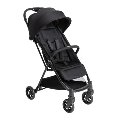 Chicco Urbino Silla de Paseo, Desde nascimiento hasta 22 Kg, Carrito Bebé, Plegado automatico con una sola mano, Compacto y Ligero, Capota con Protección UV50+, Respaldo Ajustable y Reclinable, Negro