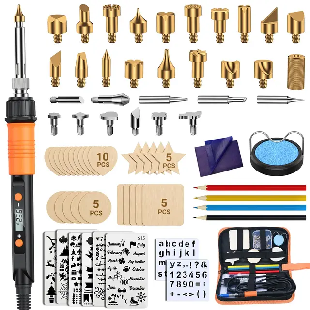preciva kit pirograbador eléctrico 20w