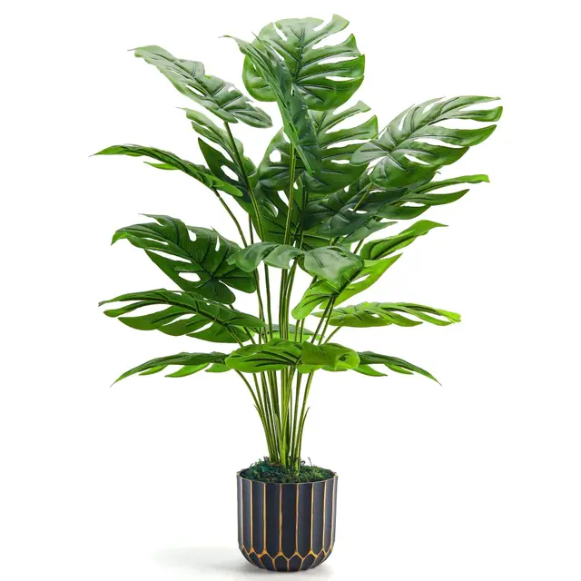 der rose monstera artificial 28 pulgadas