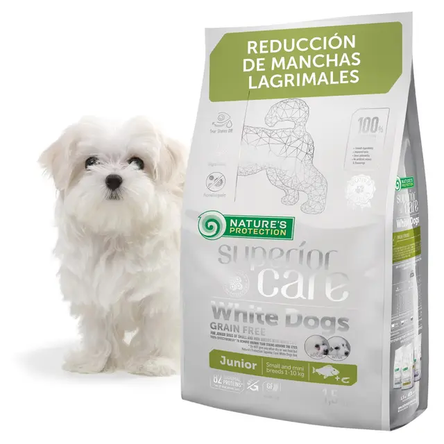 Nature's Protection Superior Care Pienso Perros Blancos Jóvenes 1,5 kg