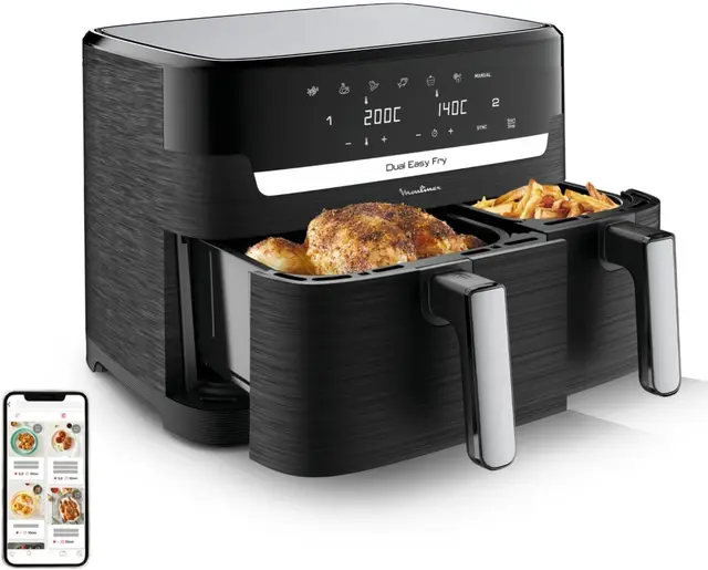 moulinex dual easy fry freidora de aire