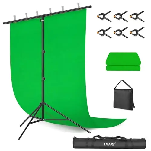 emart green screen 2x2m con soporte