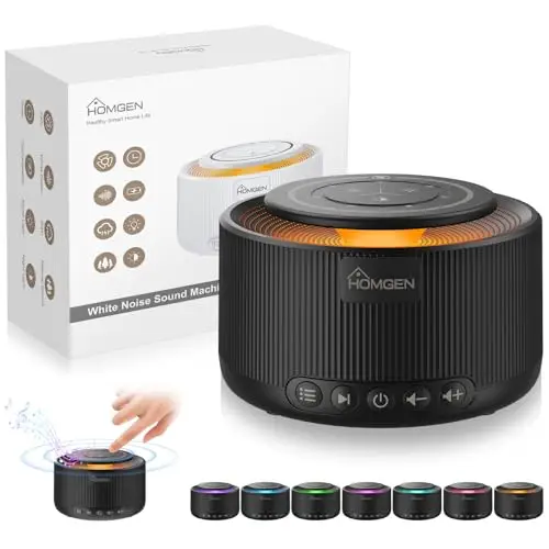 homgen black máquina ruido blanco 30