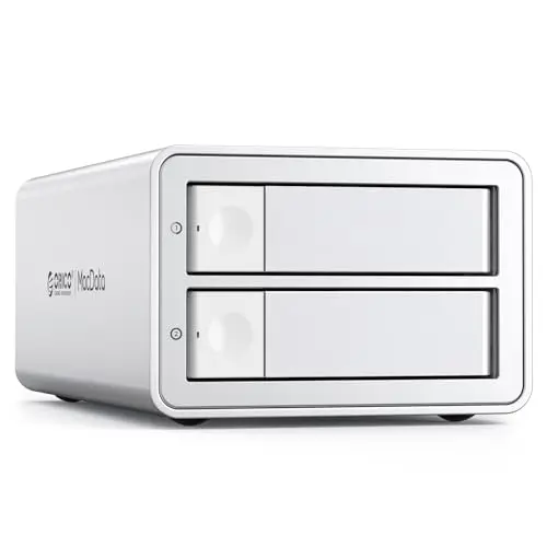 ORICO 2 Bahías Raid - Carcasa para Disco Duro Externa para HDD/SSD SATA de 2,5/3,5 Pulgadas hasta 2X 22TB, USB3.0 Tipo B, estación de Acoplamiento para Disco Duro, admite Raid 0/1/PM (9928RU3)