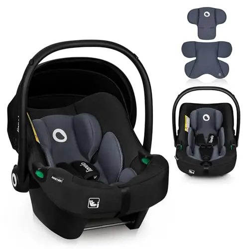 Lionelo ASTRID silla de coche para bebés 40-87 cm (Grupo 0+) i-Size puntos protección lateral Portabebés, Orientación trasera cinturón de seguridad de 3