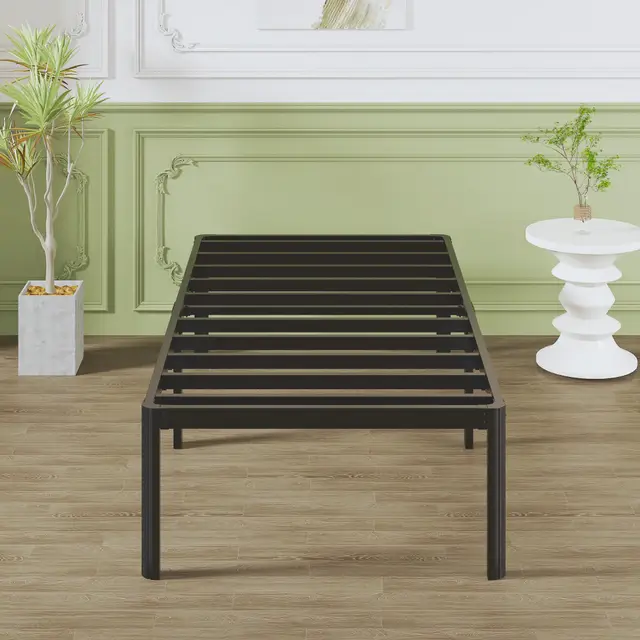 lutown-teen cama metal 90x190 negra 46cm