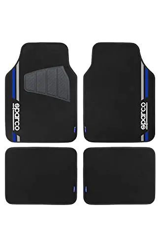 sparco corsa alfombra moqueta azul