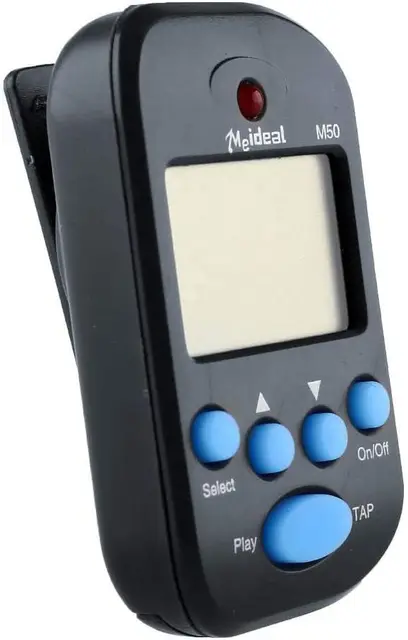Metrónomo Digital de Bolsillo con Pantalla LCD, Mini Metrónomo Digital para Guitarra, Piano, Violines, Bajos, Ukeleles, Saxofón, Flauta y Tambor, Metrónomo con Sincronización Exacta y Tempo