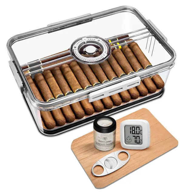 humidor acrílico estuche para puros con