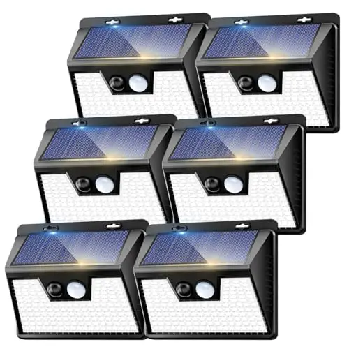 kolpop luz solar exterior 6 pack 167 led