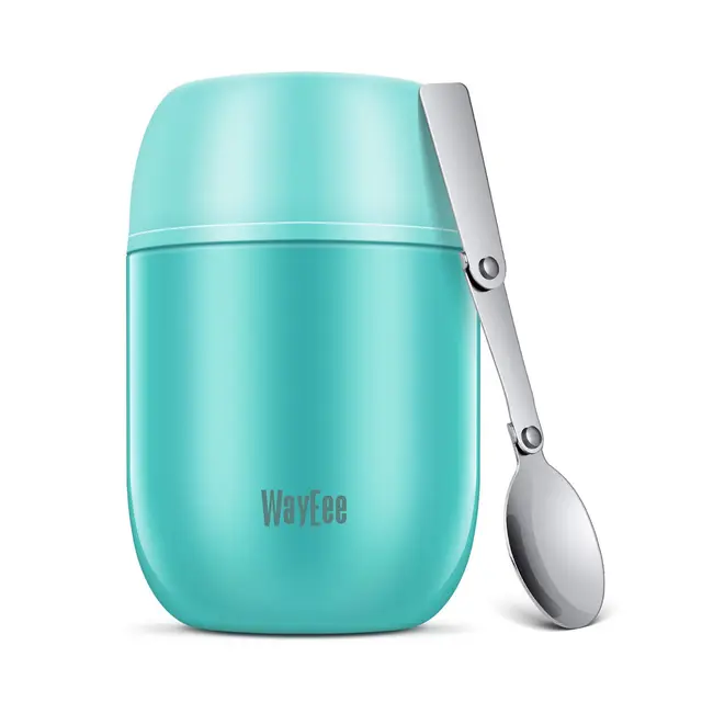 WayEee Termo para Comida 450ml Botella Aislada de Acero Inoxidable Aislada para Alimentos, Beber y Sopa de los niños y Las Comidas de Adultos