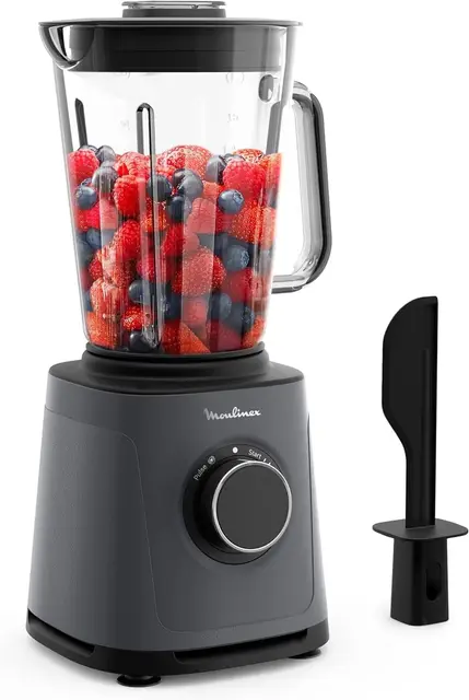 Moulinex PerfectMix Essential, batidora de alta velocidad, 1200 W, tecnología de cuchillas Powelix, fácil de limpiar, LM771BF0