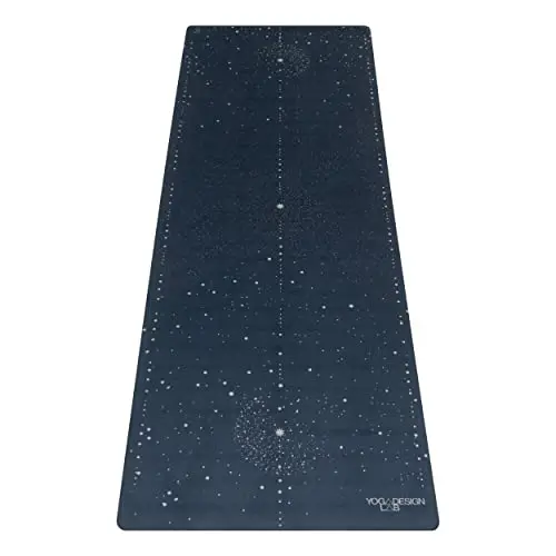 YOGA DESIGN LAB | Esterilla de yoga de viaje | Tapete 2 en 1 + toalla | Ligero, plegable, de lujo ecológico | Ideal para yoga caliente, Bikram, pilates, barra, sudor | 1.5 mm de grosor | Incluye