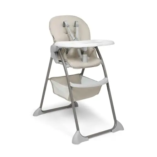 hauck Sit N Fold – Trona Plegable para Bebé y Niños desde 6 Meses hasta 15 kg | Silla de Comer Ergonómica con Arnés 5 Puntos - Respaldo y Bandeja Ajustables - Gran Cesta
