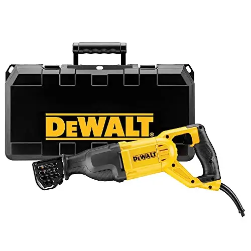 DeWALT DWE305PK-QS - Sierra Sable Electronica con Velocidad Variable, 1100 W, Amarillo