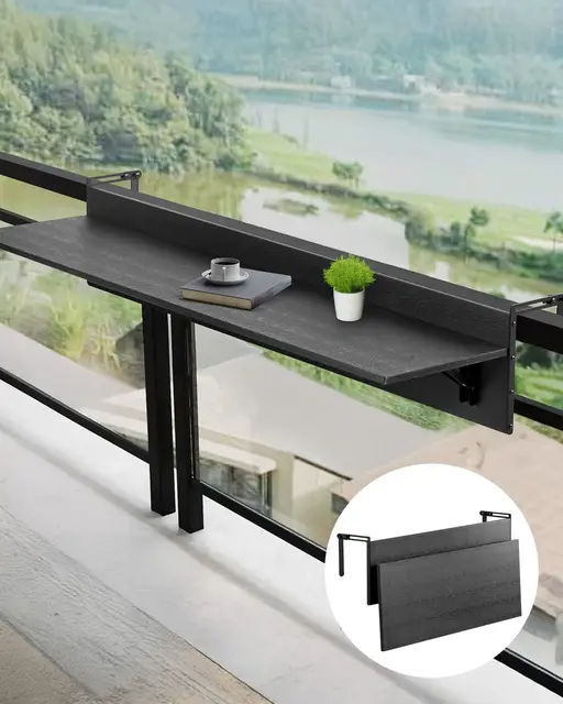 vevor mesa colgante plegable para balcón