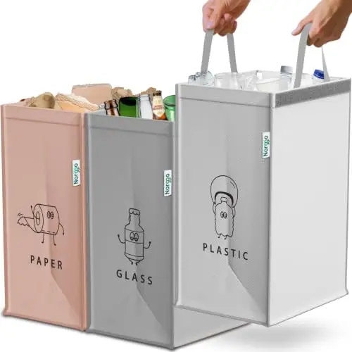 norggo sem-n004 set 3 cubos reciclaje