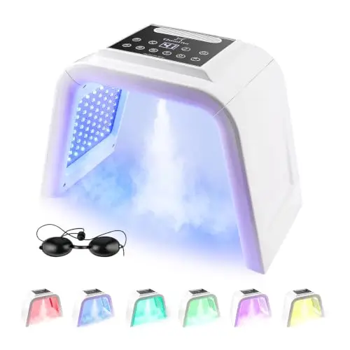 liarty máscara led facial 7 colores