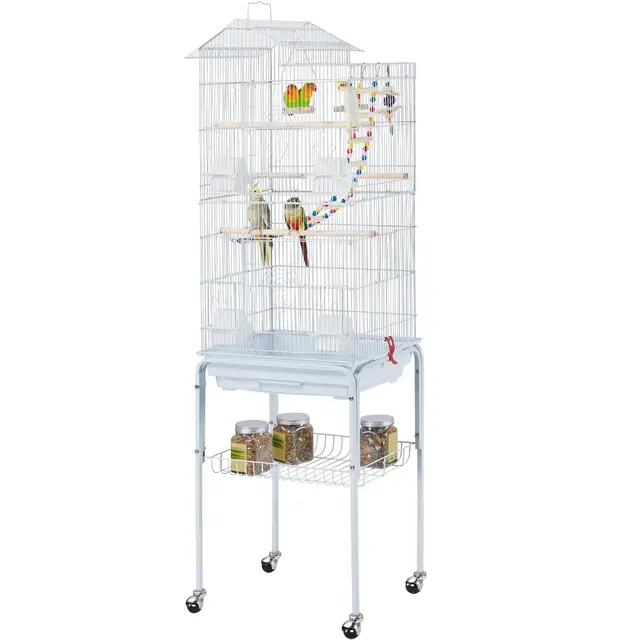 yaheetech jaula pájaros ruedas 158,5 cm